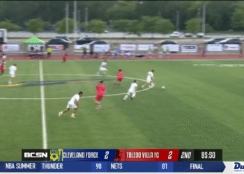 Toledo Villa Picks Up Late Loss at Home to Cleveland Force FC