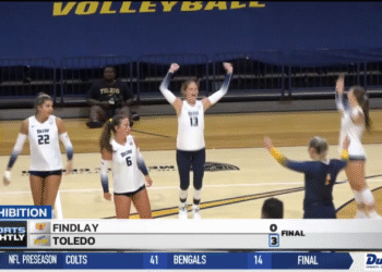 Toledo Volleyball Sweeps Findlay in Exhibition Match