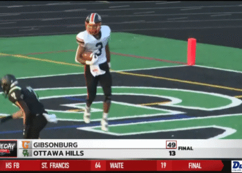Grant Smith Tallies Three Touchdowns, Gibsonburg Beats Ottawa Hills 49-13
