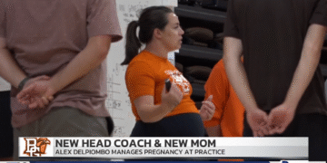 New BGSU Head Coach Alex DelPiombo Handling Pregnancy at Practice