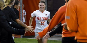 New BGSU Head Coach Alex DelPiombo Handling Pregnancy at Practice