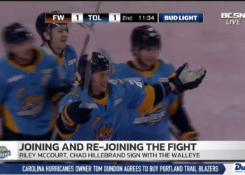 Riley McCourt Reunites With Walleye