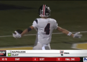 Napoleon Holds Off Clay 23-15