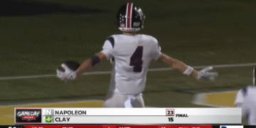 Napoleon Holds Off Clay 23-15