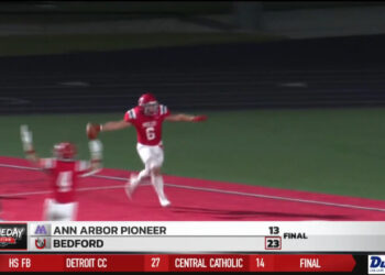 Bedford Kicks Ann Arbor Pioneer To The Side 23-13