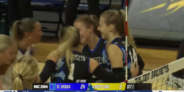 St. Ursula Volleyball Sweeps Rival Notre Dame