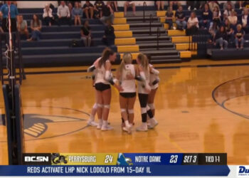 Perrysburg Stings Notre Dame in Four Sets