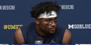 Justice Haynes Scores Three Touchdowns In Michigan’s Season-Opening Win Vs. New Mexico