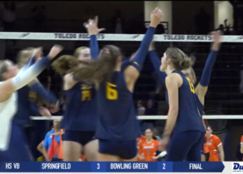 Toledo Volleyball Beats Bowling Green in Four Sets