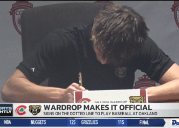 Central’s Dre Wardrop Signs with Oakland University for Baseball