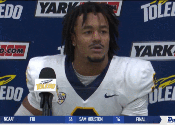 Toledo Ends Regular Season With 21-3 Win at Central Michigan