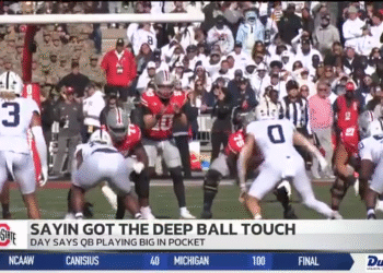 OSU QB Sayin Showing Off Deep Touch