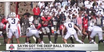 OSU QB Sayin Showing Off Deep Touch