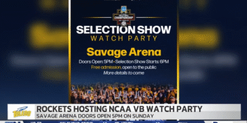 Rocket Volleyball Team Hosting NCAA Watch Party on Sunday