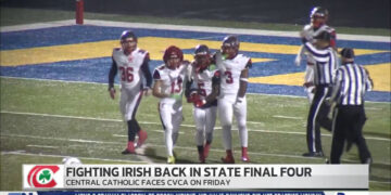 Central Catholic Football Used to Playoff Mode