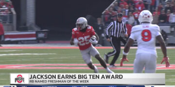 OSU’s Jackson Wins Freshman of the Week and Encouraging News for Buckeye Star WRs