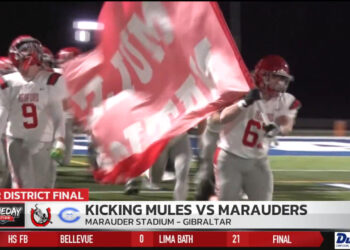 Gibraltar Carlson Kicks Bedford Out The Postseason With 33-14 Win