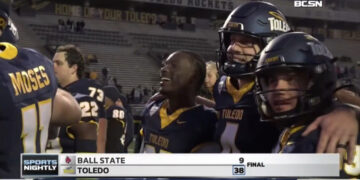 Toledo Blows Out Ball State 38-9 in Home Finale