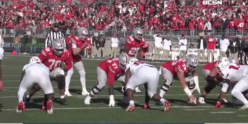 #1 Ohio State Rolls Over Rutgers 42-9 Down Two of Its Top Playmakers