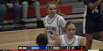 Perkins Takes Down Sandusky 60-46