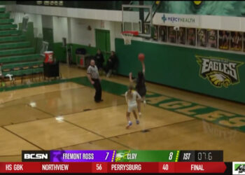 Fremont Ross Flies Over Clay 57-24