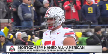 Findlay-Native Luke Montgomery Earns All-American Honors Alongside Ohio State Teammates