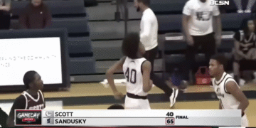 Sandusky Puts Down Scott 65-40