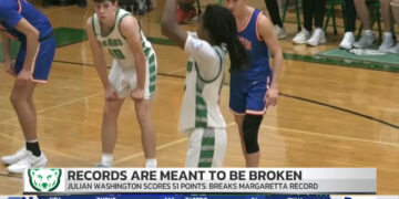 Julian Washington Breaks Margaretta Single Game Scoring Record with 51 Points in Win Over Edison
