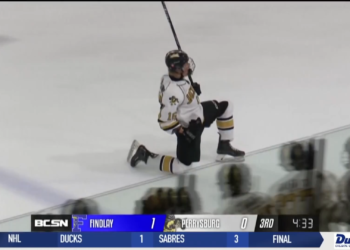 Perrysburg Boys Hockey Snaps Findlay’s Three-Game Winning Streak In 2-1 OT Thriller