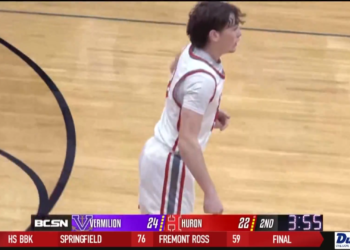 Huron Edges Vermilion 53-50