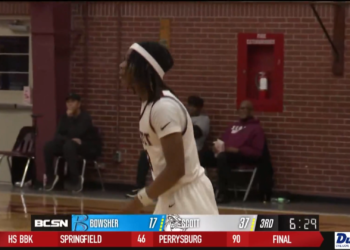 Scott Outraces Bowsher 53-37