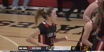 New London Makes Perkins Walk the Plank, 54-28