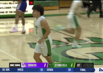 New London Makes Perkins Walk the Plank, 54-28