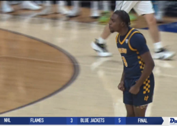 New London Makes Perkins Walk the Plank, 54-28