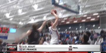 St. Francis Topples U.D. Jesuit 59-45