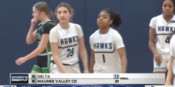 Delta Slashes Maumee Valley, 72-21