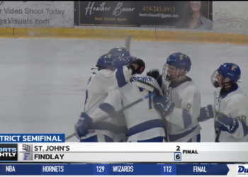 Findlay Scores Four 1st Period Goals to Beat SJJ 6-2 in District Semifinal