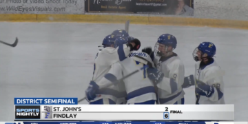 Findlay Scores Four 1st Period Goals to Beat SJJ 6-2 in District Semifinal