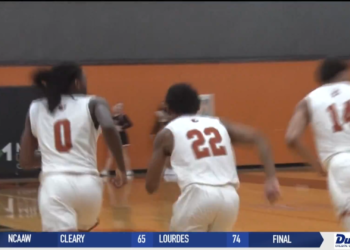 Lourdes Men Drop First Game at Home, Falling 94-82 to Cleary