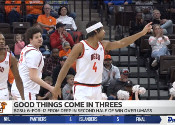 Three Point Barrage Leads to BGSU Win over UMass