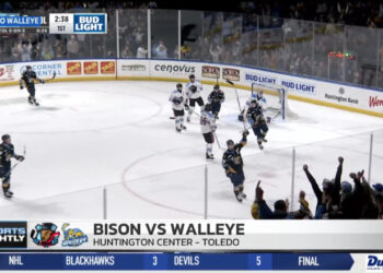 Dylan Moulton’s Late Goal Propels Walleye Over Bison 4-3