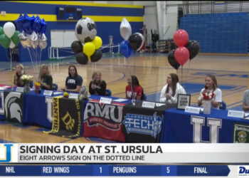 Eight Arrows Athletes Sign on St. Ursula’s Spring Signing Day