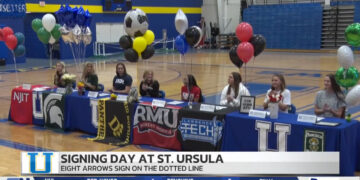Eight Arrows Athletes Sign on St. Ursula’s Spring Signing Day