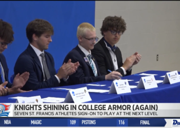 Seven St. Francis Knights Shine In College Armor, Sign Commitment Letters