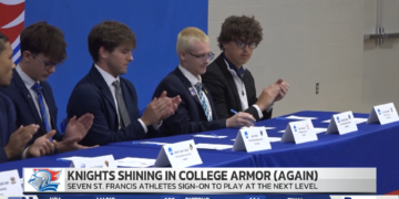 Seven St. Francis Knights Shine In College Armor, Sign Commitment Letters