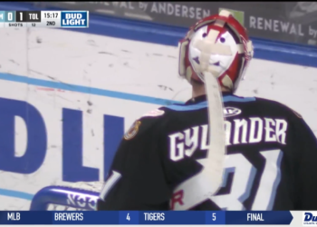 Walleye Score Three in 3rd Period to Beat Bison, 4-1