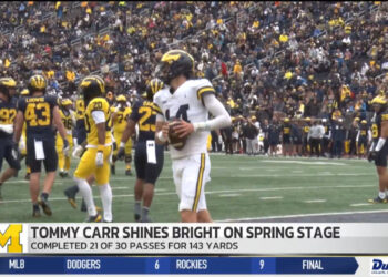 Michigan Freshman Quarterback Tommy Carr Shows Flashes Of Greatness In Wolverines’ Spring Game