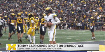 Michigan Freshman Quarterback Tommy Carr Shows Flashes Of Greatness In Wolverines’ Spring Game