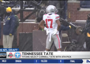 Titans Select Ohio State WR Carnell Tate with 4th-Overall Pick