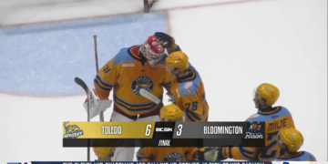 First Period Barrage Leads to Walleye Win in Bloomington